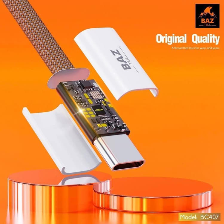 كابل BAZ PD 60W من النوع C إلى النوع C
